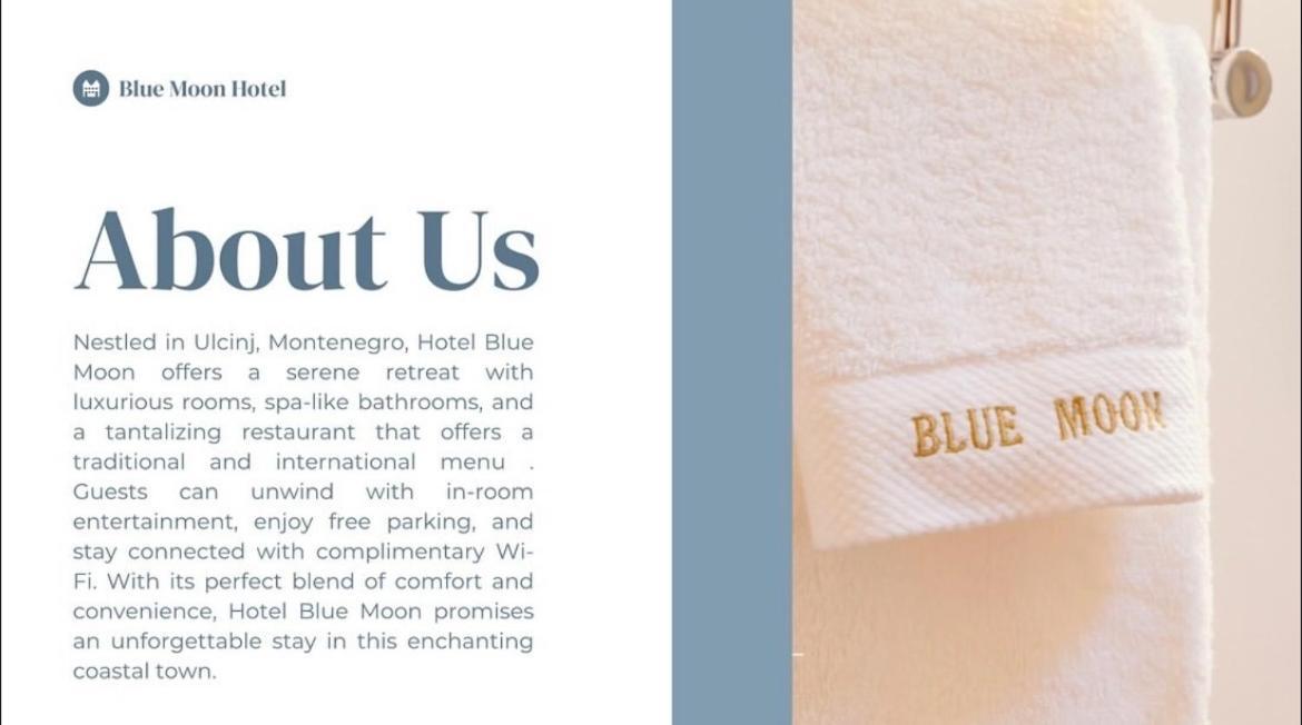 Hotel Blue Moon 乌尔齐尼 外观 照片